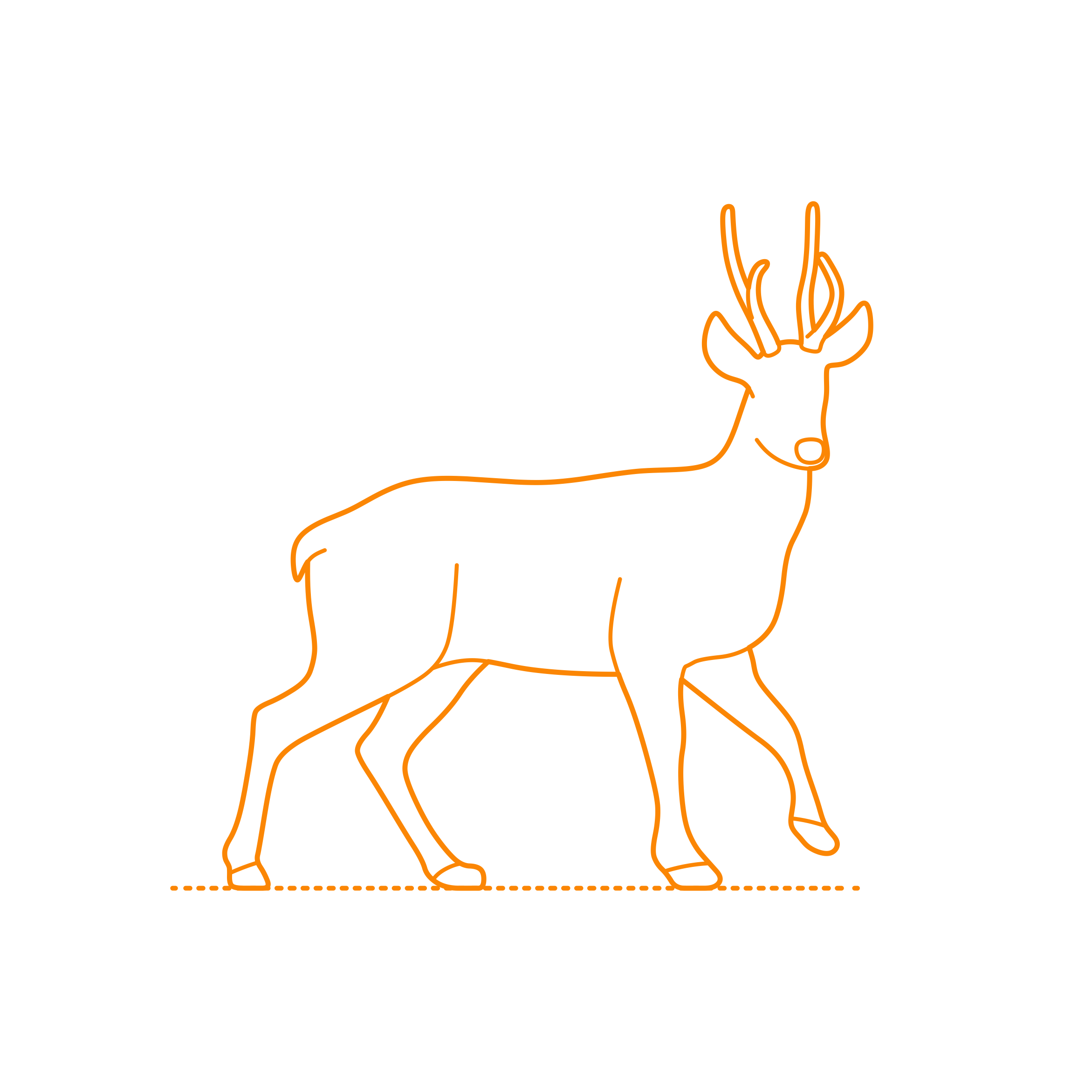 Animals Deer Taruca Tracing Svg Vector Free Vectors
